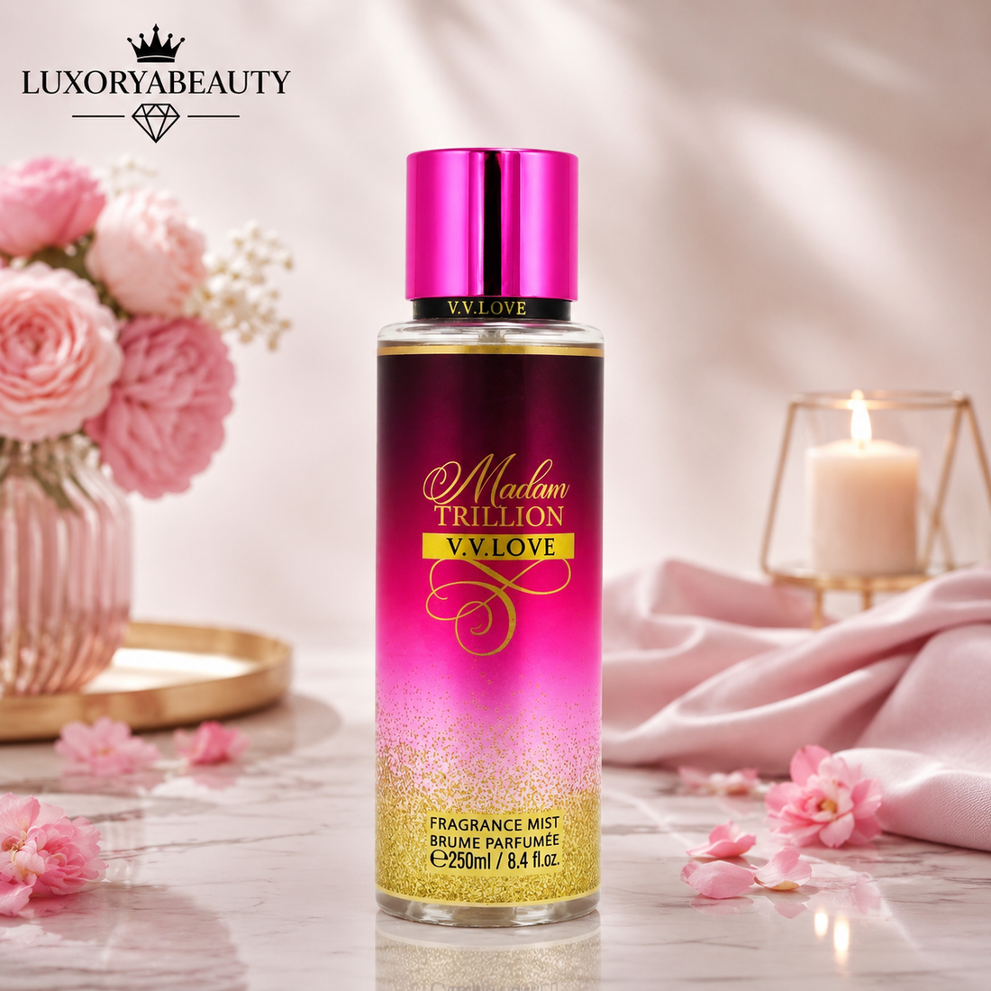 Spray de Corp MADAM TRILLION 250 ml – Body Mist Floral Elegant pentru Femei