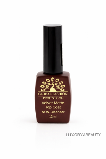 Top Coat Mat Velvet Global Fashion 12ml – Fără Strat Lipicios, Efect Catifelat, Rezistență Mare