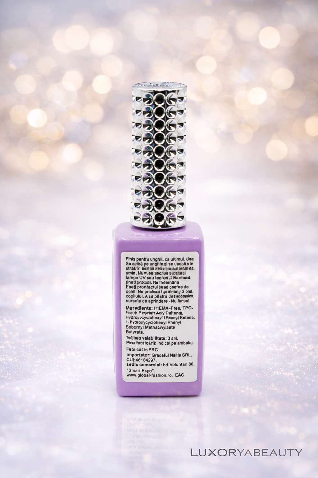 Top Coat Global Fashion TOP SHINE 09 – Efect Oglindă, Fără Strat Lipicios, 12 ml | Luciu Intens Profesional