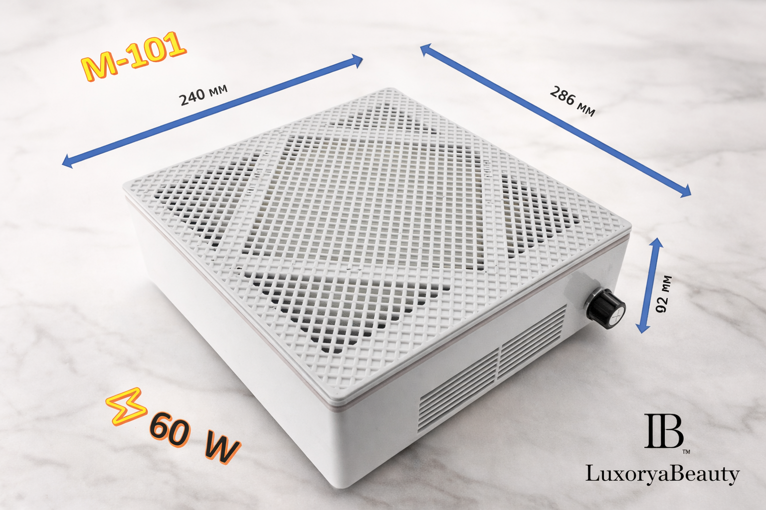 Hota Aspirator Unghii M-101 60W cu Filtru HEPA – Colector Praf Manichiură Profesional, Silențios și Puternic