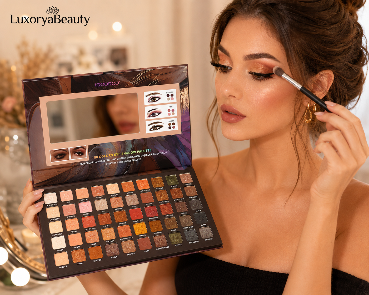 Paletă Farduri Ochi IGOODCO Wild Girl Fashion & Beauty 50 Culori Cod 3046