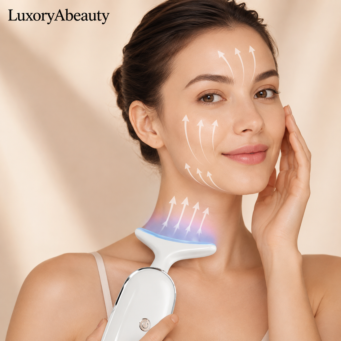 Aparat de Masaj pentru Față și Gât cu vibratii – Masaj Facial, Îngrijire și Relaxare