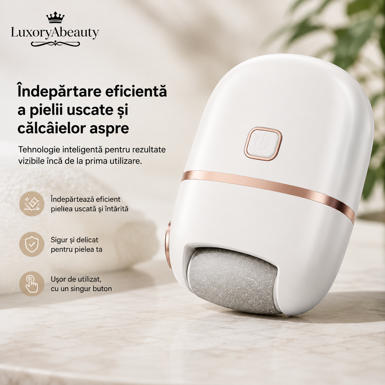 Pila Electrica cu 3 Capete & USB pentru Calcaie