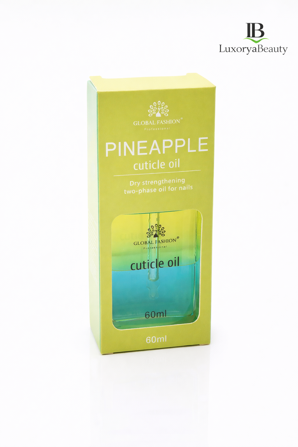 Ulei Cuticule Pineapple Global Fashion 60ml – Ulei Bifazic pentru Întărirea Unghiilor și Hidratare Intensă