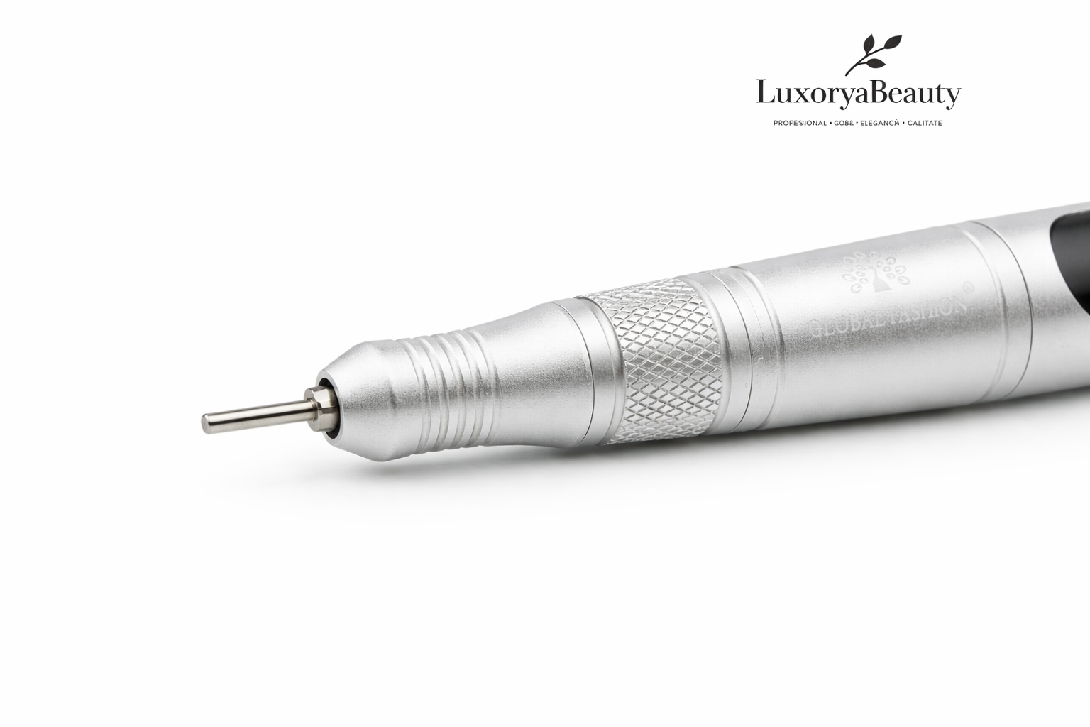 Freză Mandrină Unghii Global Fashion T-7AS Argintie 35000 RPM – Profesională, Silențioasă, Twist-Lock