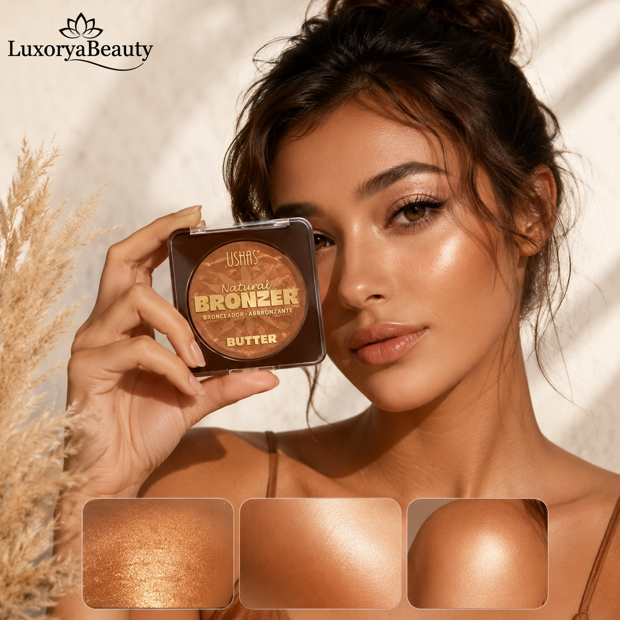 Bronzer Pudră Profesională Ushas UBK004 Butter – Efect Natural, Textură Fină, Contur și Aspect Bronzat Natural