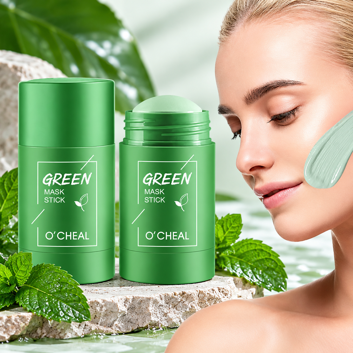 Set 2 x Mască de față stick  – Curățare pori, control sebum și îngrijirea tenului