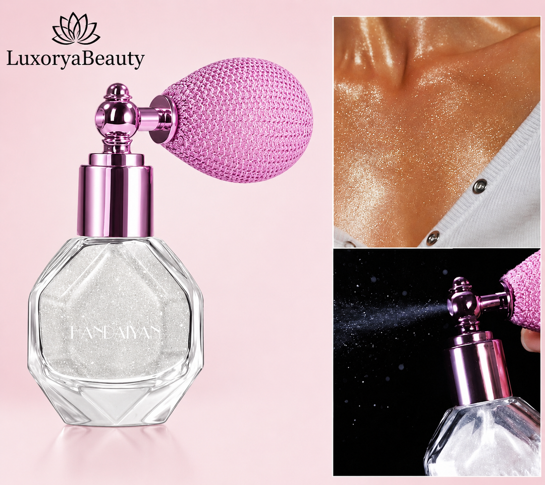 Iluminator cu Pulverizator Handaiyan Moonstone 01 Glitter pentru Față, Corp și Păr – Efect Shimmer Natural, Aplicare Tip Spray, 4.6g