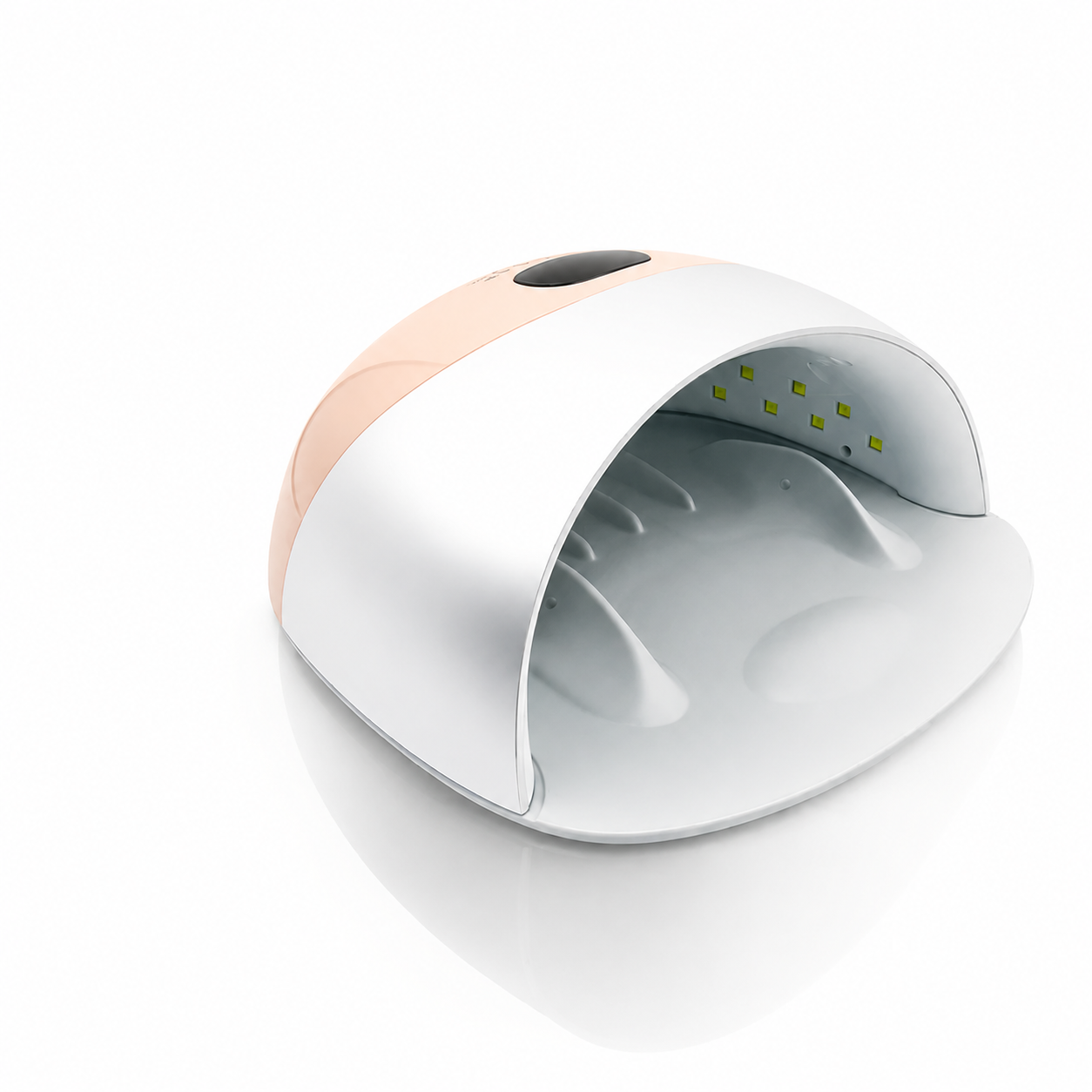 Lampă UV LED Unghii 48W G8 Peach – 33 LED-uri, Timer 10-99s, Ecran Digital, Bază Detașabilă, Profesională Salon & Acasă
