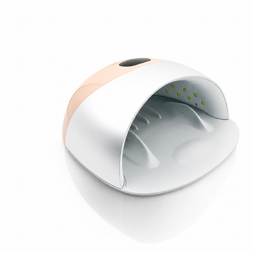 Lampă UV LED Unghii 48W G8 Peach – 33 LED-uri, Timer 10-99s, Ecran Digital, Bază Detașabilă, Profesională Salon & Acasă