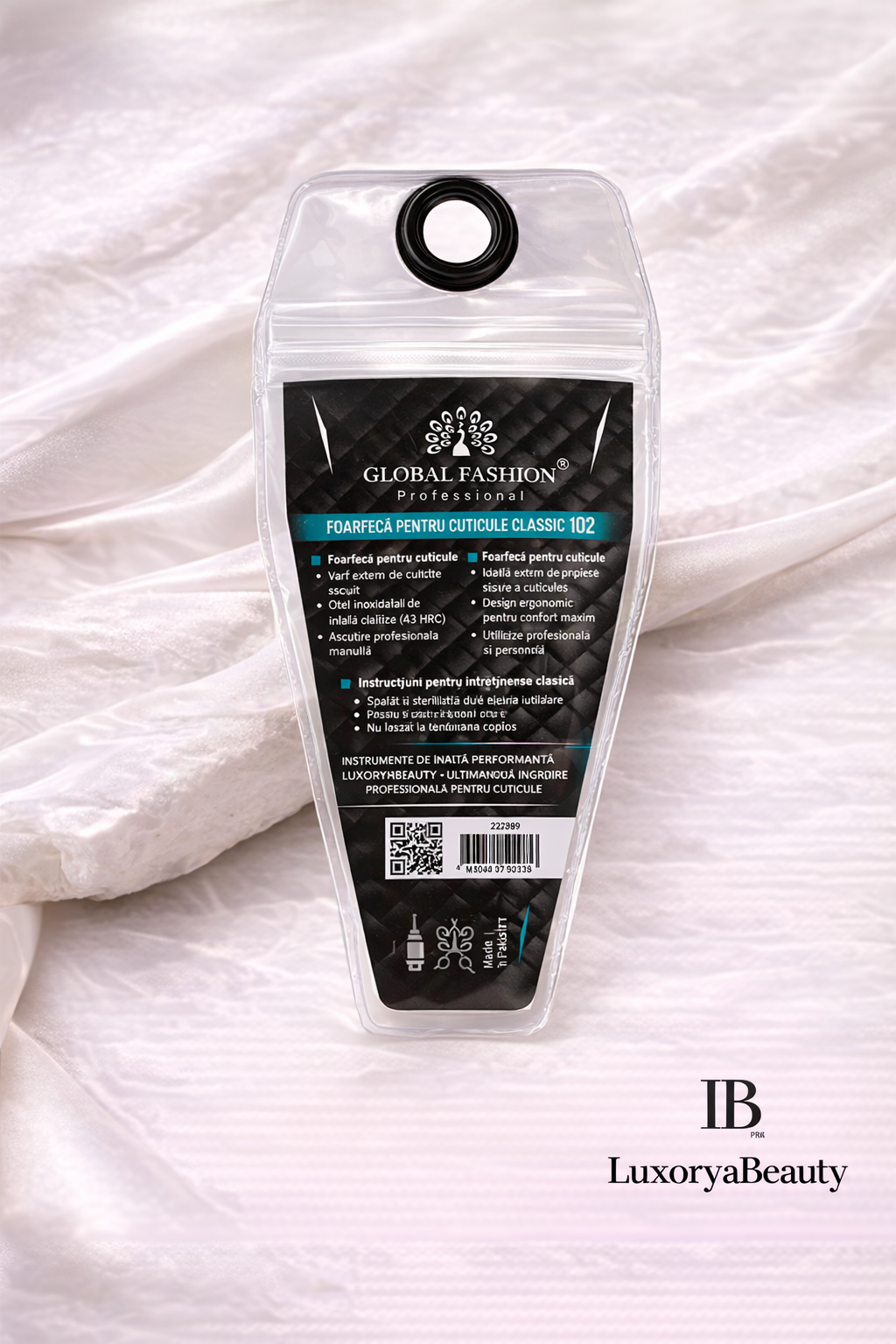 Foarfecă Profesională Cuticule Global Fashion 102 – Oțel Inoxidabil Premium, Precizie Maximă pentru Manichiură