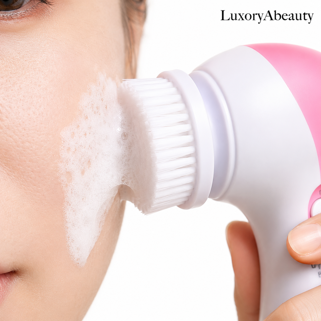 Perie Electrică pentru Curățare Ten - 5 Capete Interschimbabile, Sistem de Exfoliere, Masaj Facial și Tonifiere, Design Ergonomic