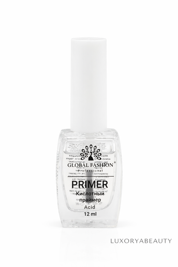 Primer Unghii cu Acid Global Fashion 12ml – Aderență Puternică pentru Gel și Acryl, Fără Lampă UV