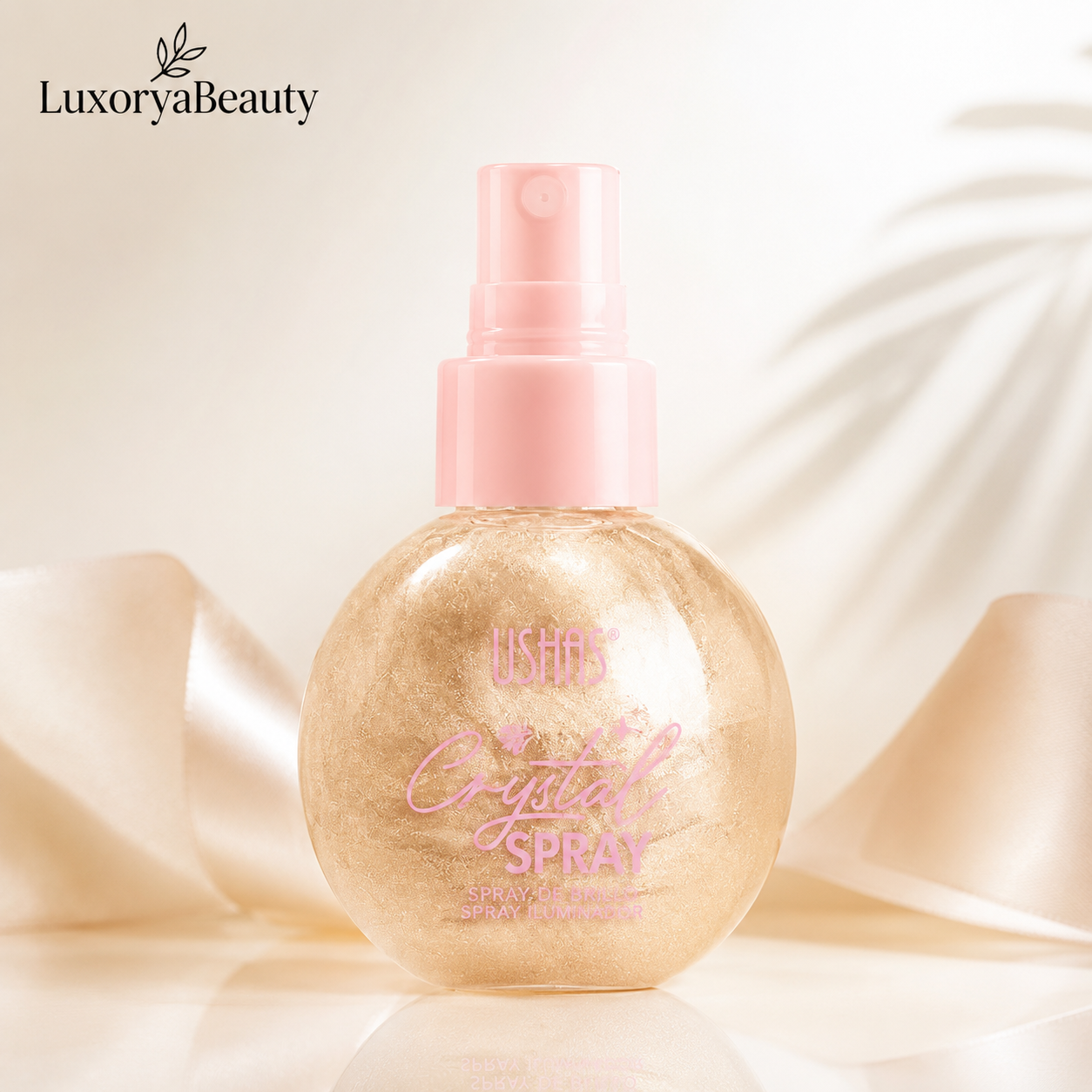 Spray Iluminator Față & Corp USHAS UC103A Crystal Spray – Efect Strălucitor cu Particule Fine Shimmer