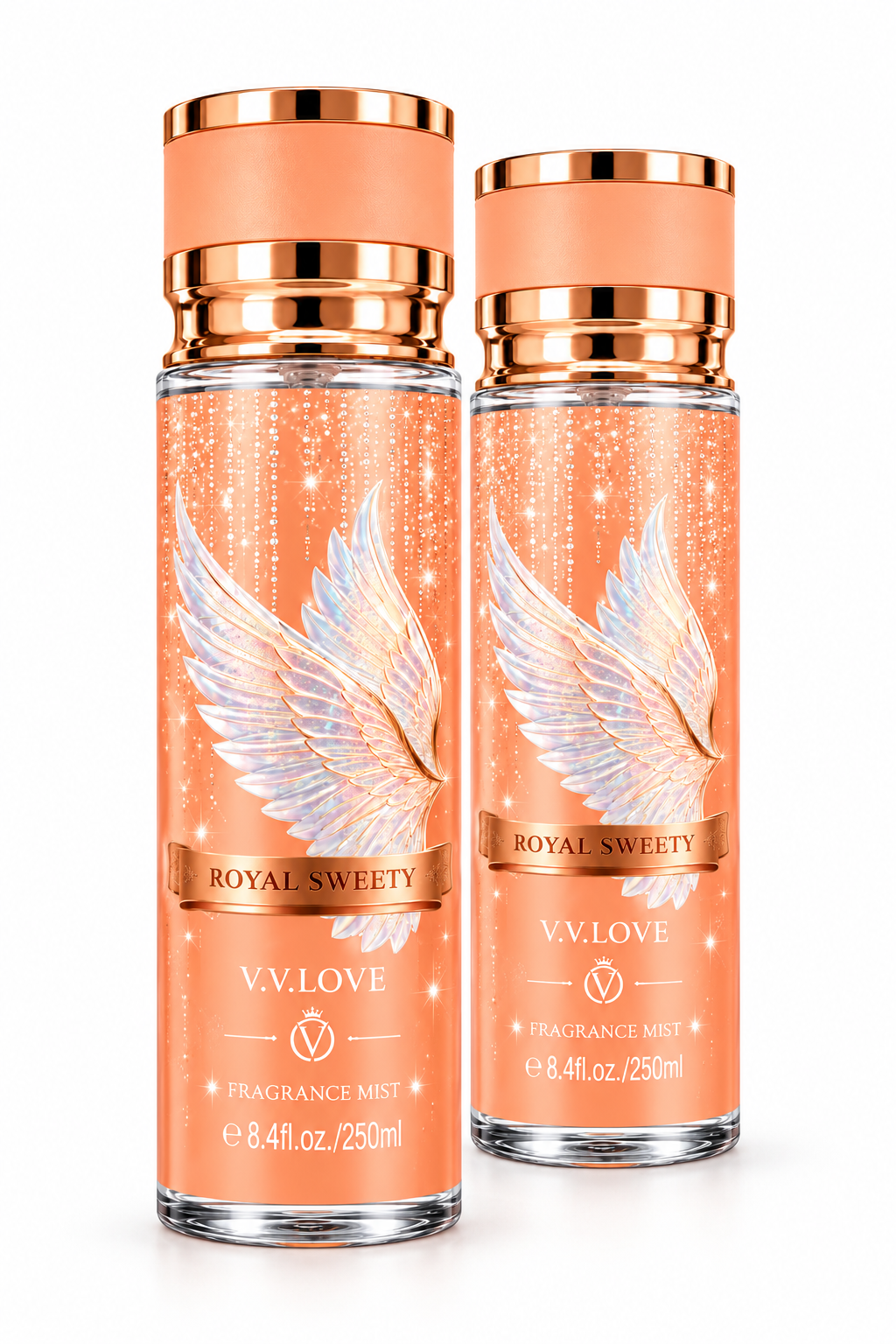 Set 2 Parfumuri pentru corp - Royal Sweety 2 x 250 ml, aroma dulce, eleganta