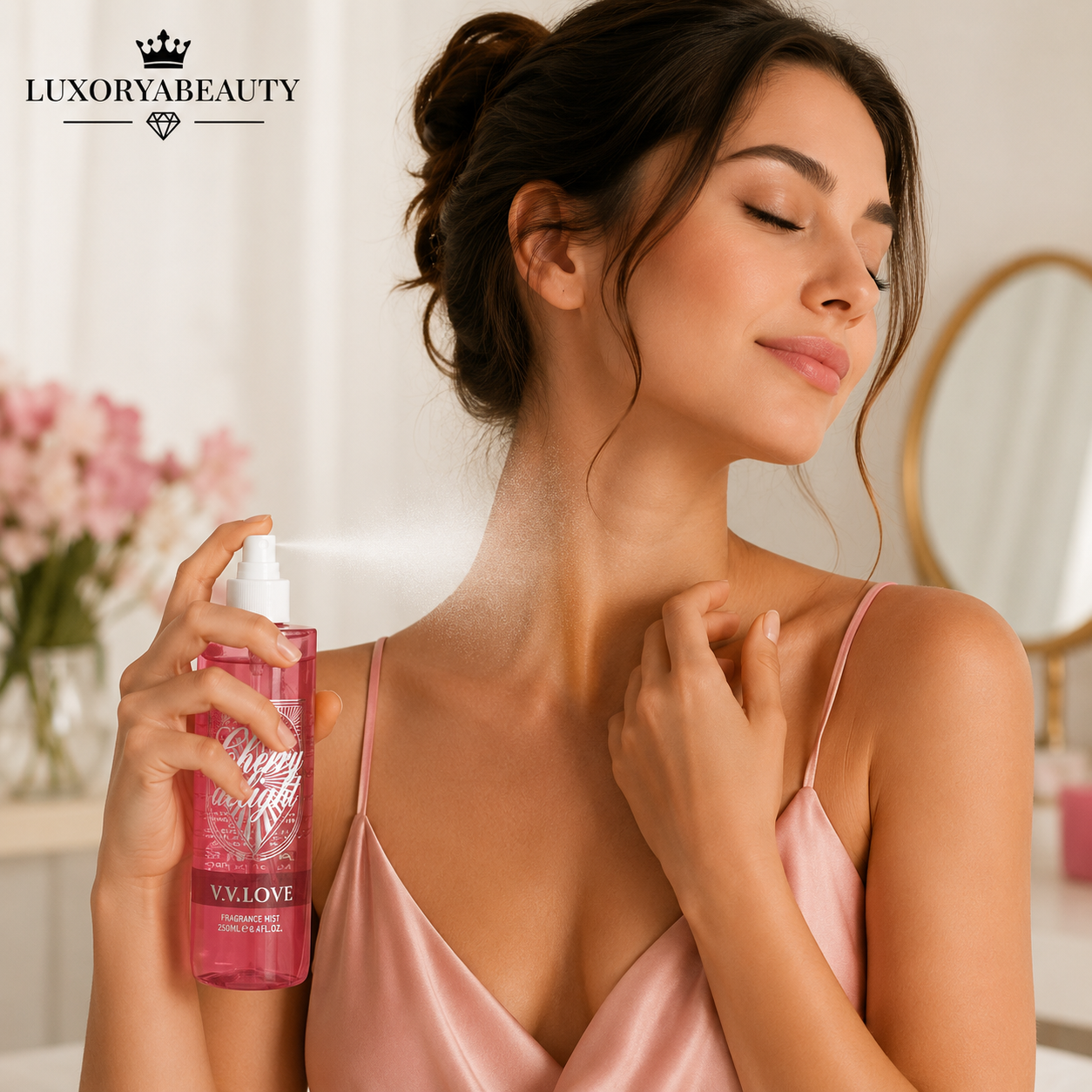 Spray de corp aroma cirese 250 ml - body mist dulce și feminin CHERY DELIGHT