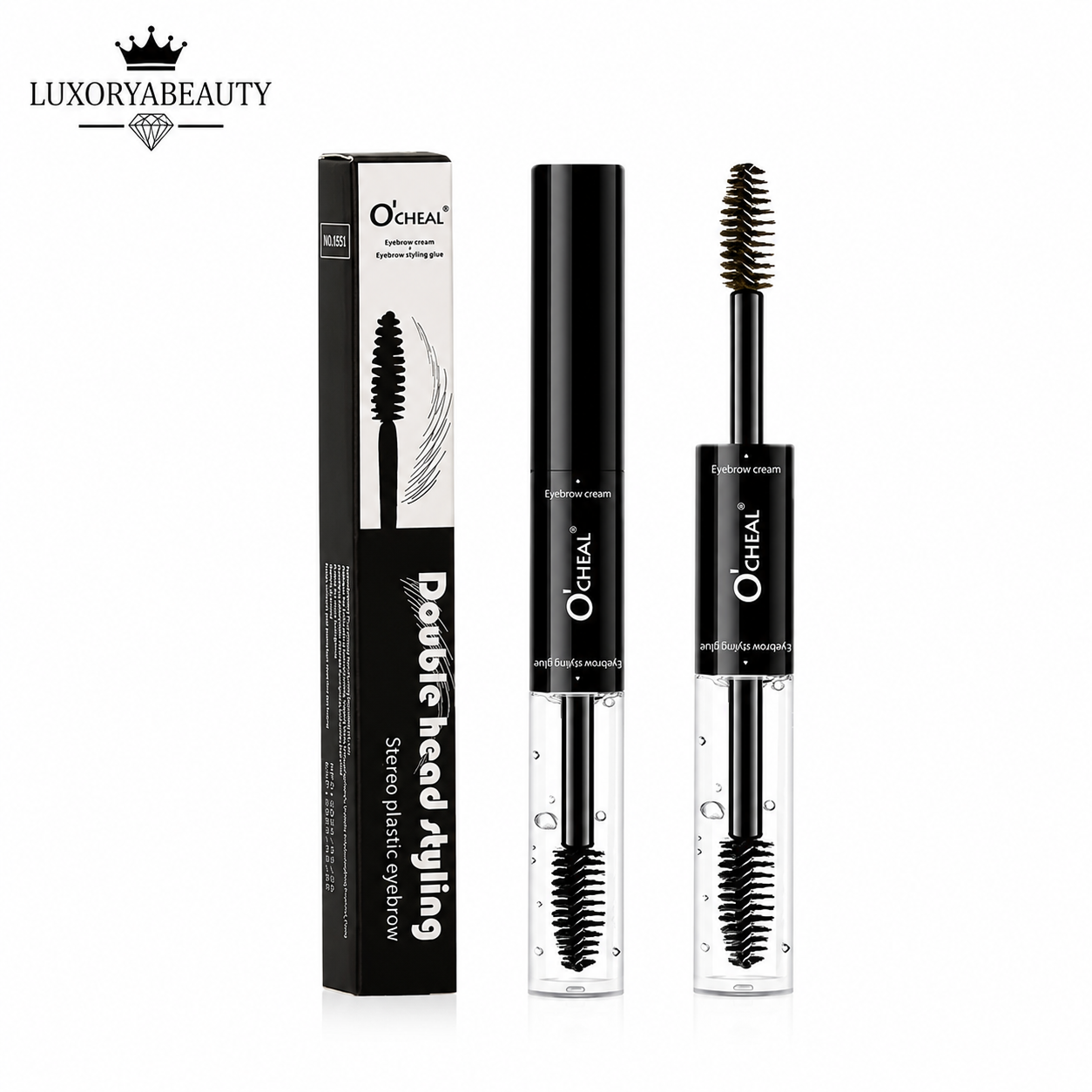 Gel Sprâncene 2 în 1 O'CHEAL 6951 – Fixare Puternică, Efect Laminat și Culoare Intensă pentru Sprâncene Perfect Definite