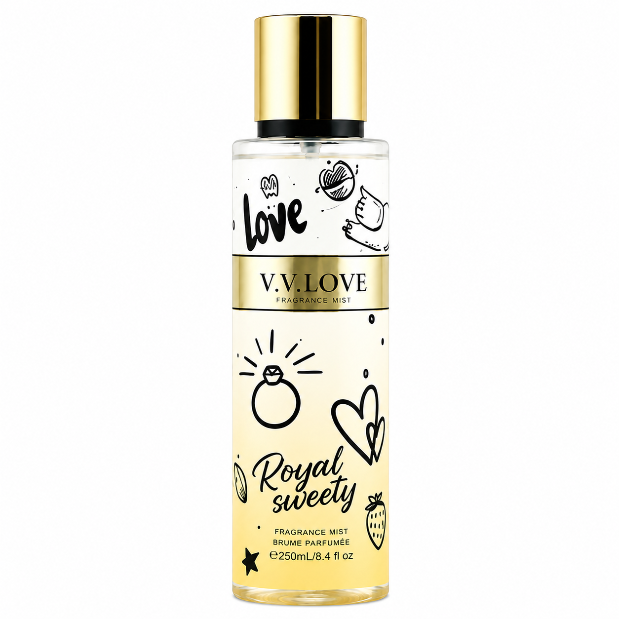 Spray de Corp Dulce 250 ml Royal Sweety – Body Mist Cremos și Elegant pentru Femei  I180