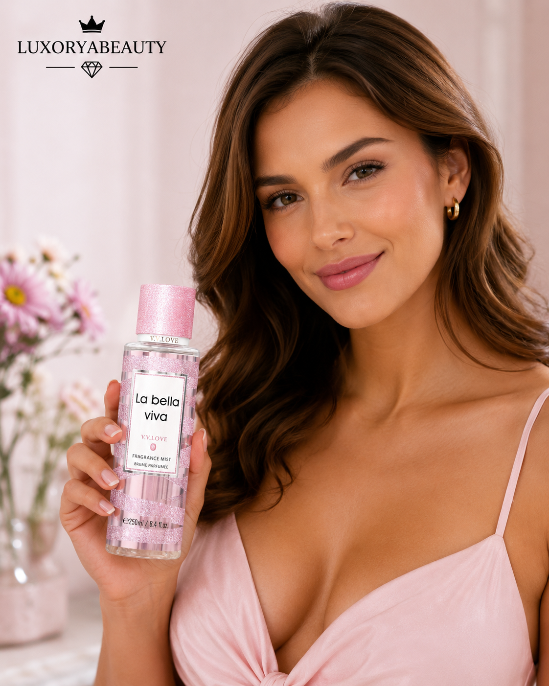 Spray de Corp pentru Femei LA BELLA VIVA 250 ml – Aromă Florală Delicată, Body Mist Feminin cu Parfum Elegant și Revigorant