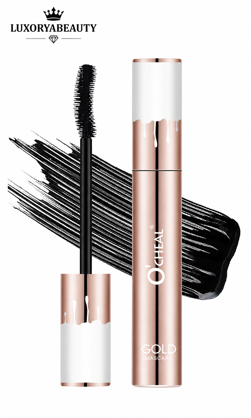 Rimel Negru Ocheal Gold Mascara Waterproof – Efect de Alungire, Volum Natural și Uscare Rapidă