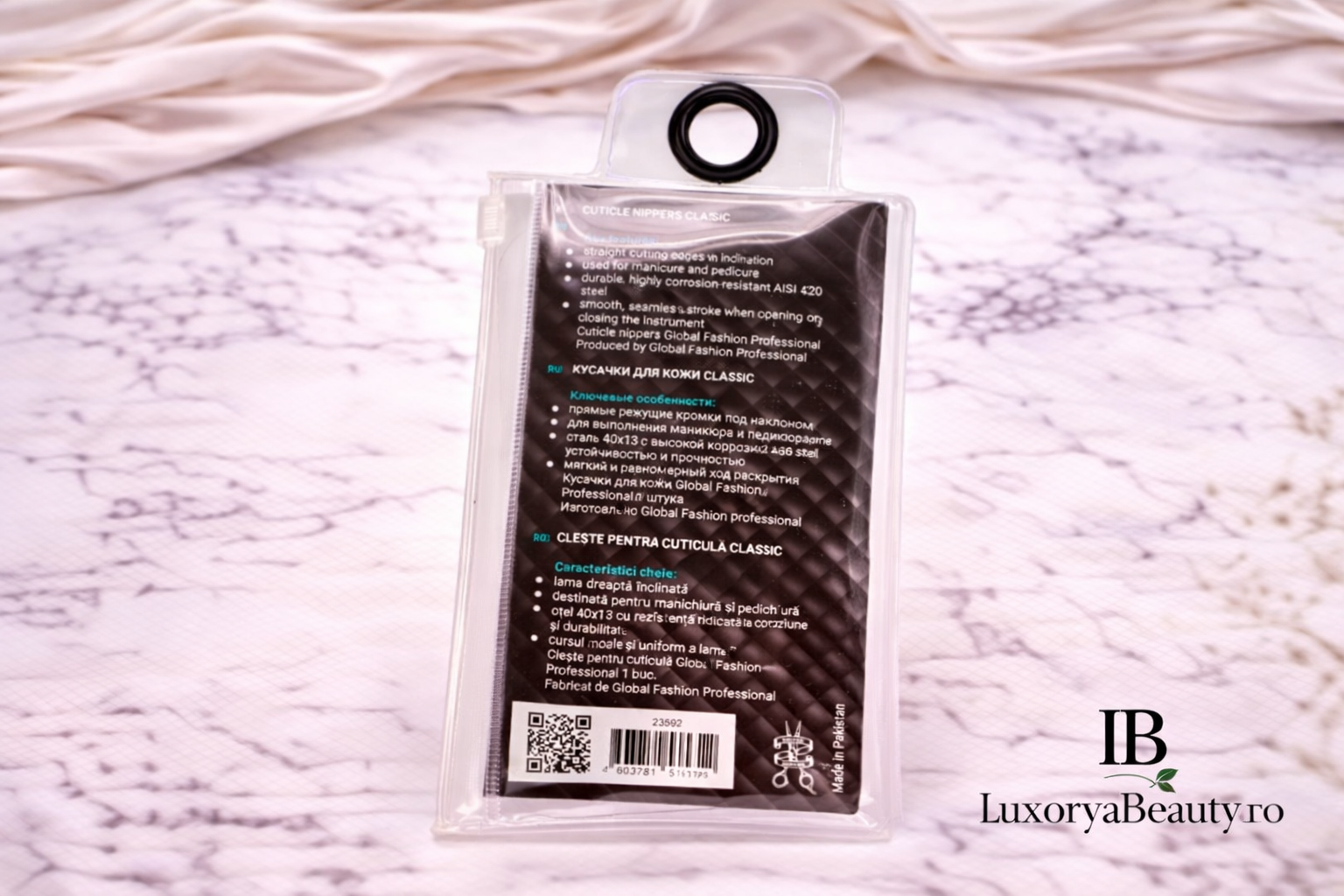 Clește pentru cuticulă Global Fashion 003 – 7 mm | Profesional, oțel inoxidabil, precizie maximă