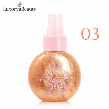 Spray Iluminator Față & Corp 03 USHAS UC103A Crystal Spray – Efect Strălucitor cu Particule Fine Shimmer