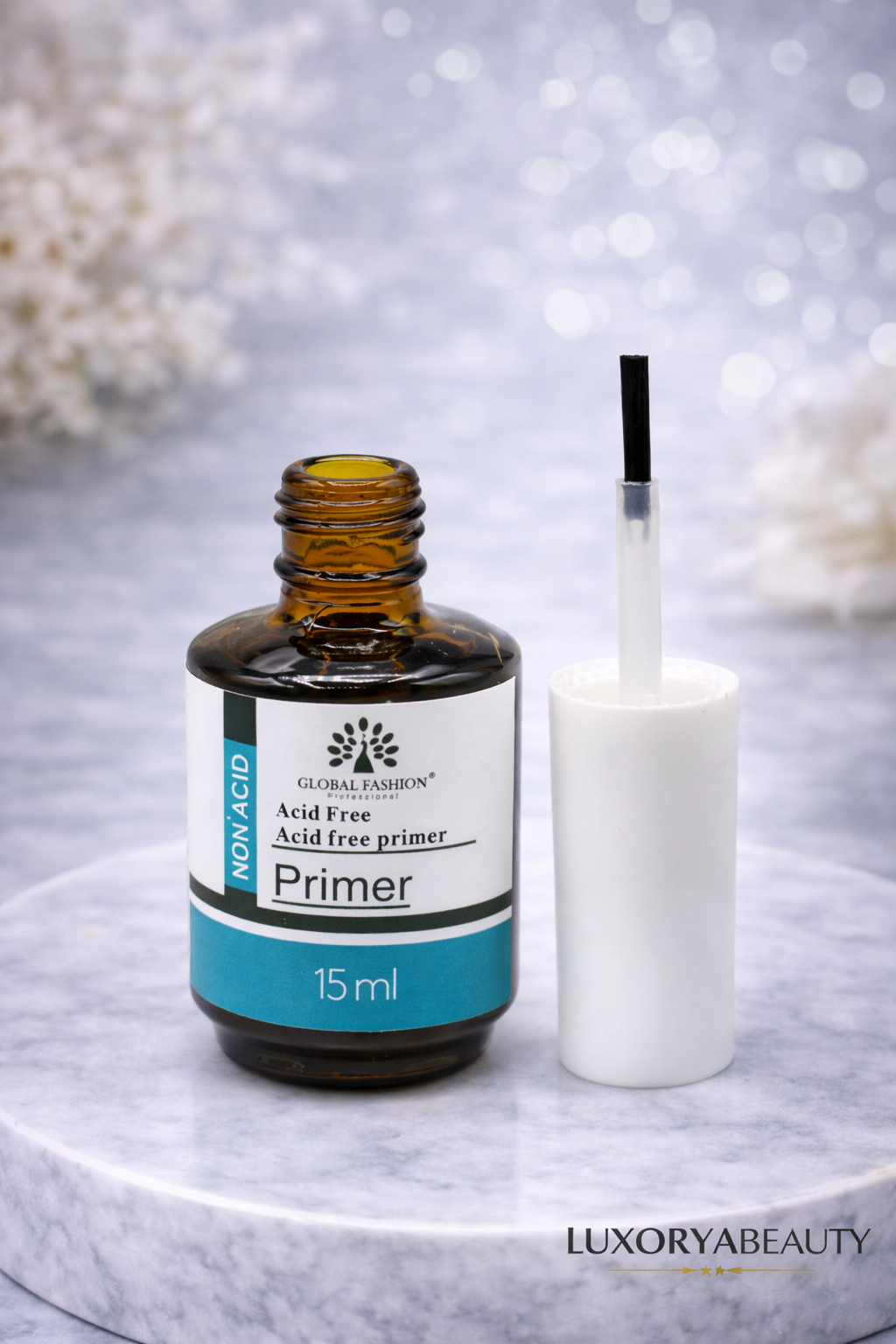 Primer Unghii Fără Acid Global Fashion 15 ml – Aderență Maximă pentru Gel și Ojă Semipermanentă