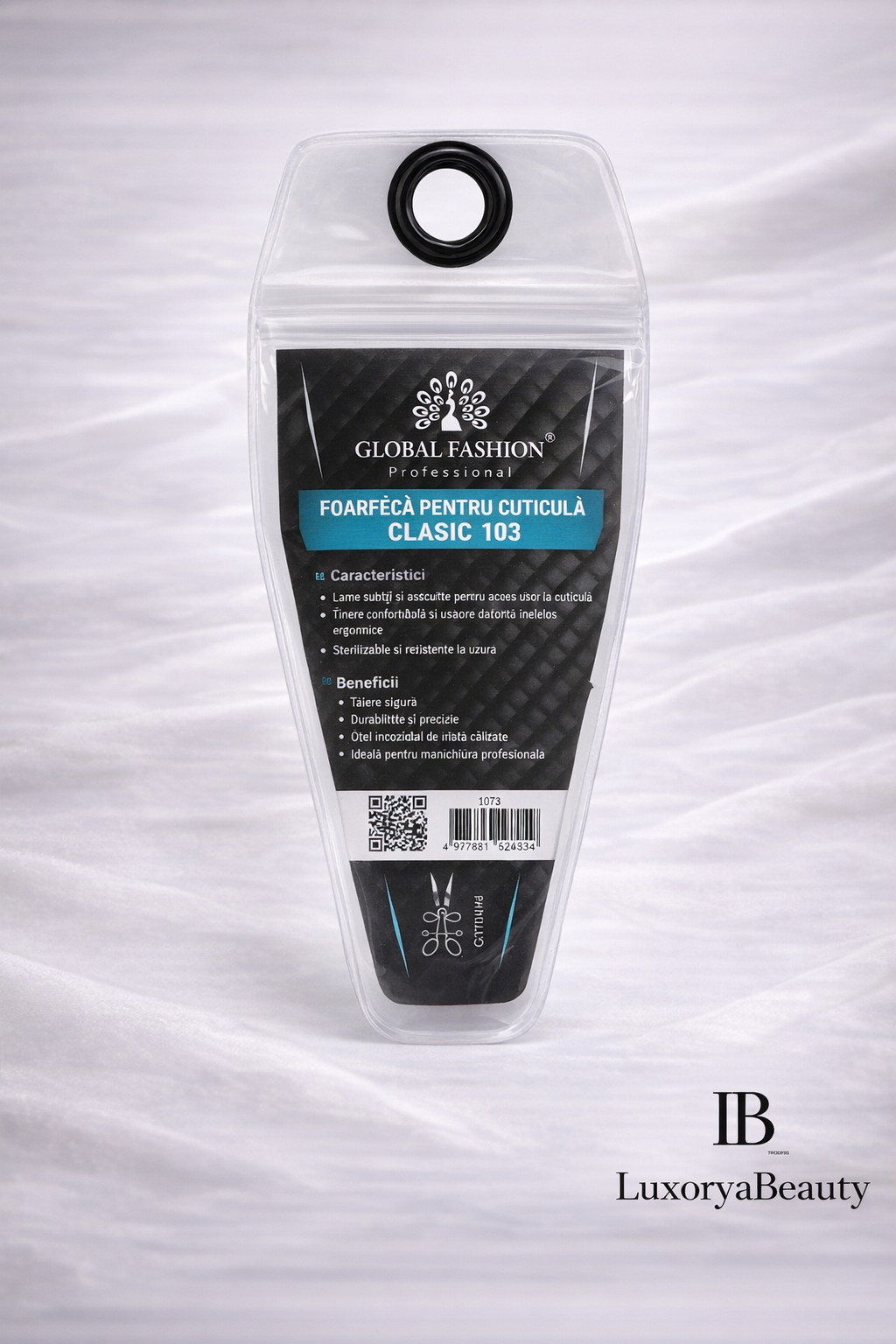 Foarfecă pentru Cuticule Profesională LuxoryaBeauty 103 – Oțel Inoxidabil Premium, Precizie Ridicată pentru Manichiură