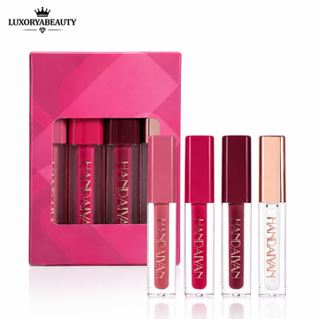 Set 4 Rujuri Lichide HANDAIYAN – Rezistență Îndelungată, Culori Intense, Finish Mat și Lucios,