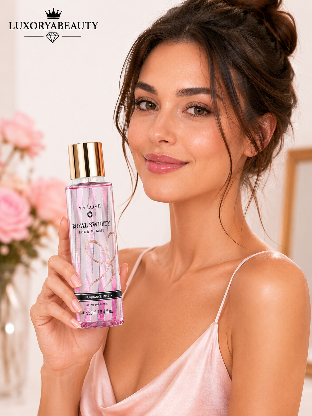 Spray de Corp pentru Femei Royal Sweety 250 ml – Aromă Dulce și Feminină, Fragrance Mist pentru Prospețime și Eleganță Zilnică  ROYAL I696