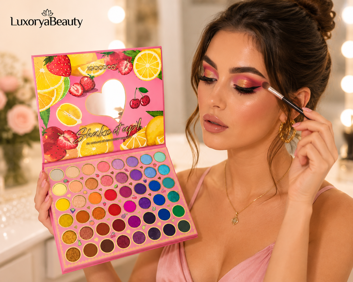 Paletă Farduri Ochi IGOODCO Shake It Up! Strawberry Lemonade IG3101