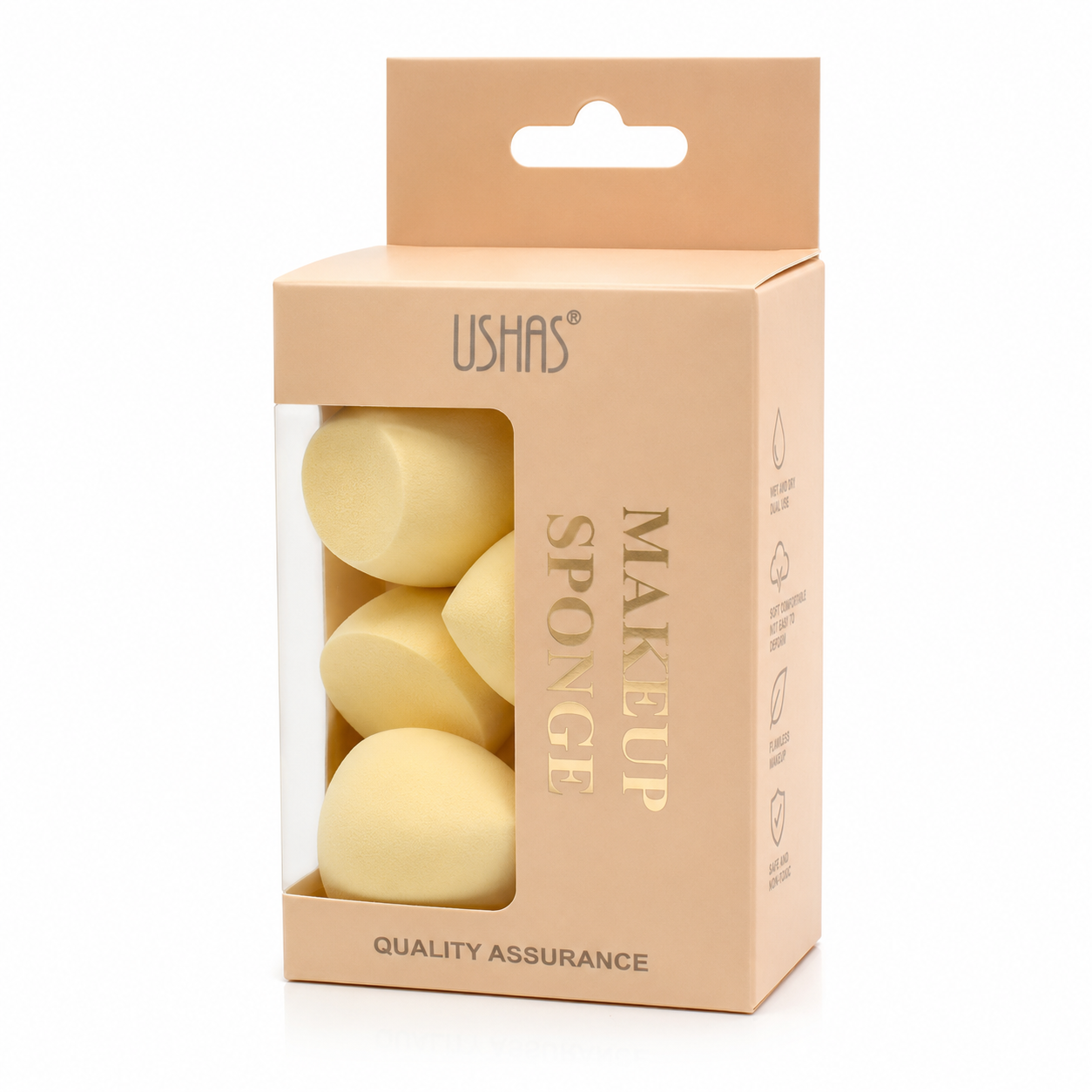 Set 6 bureti make-up in forma de ou pentru aplicare uniforma