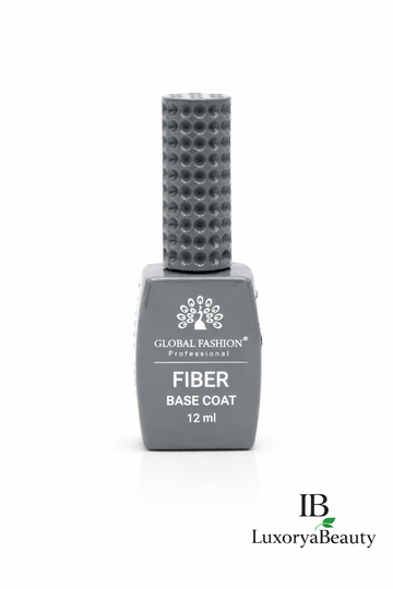 Bază Unghii Fiber Base Coat Global Fashion 12 ml – Întărire, Reconstrucție și Protecție pentru Unghii Fragile