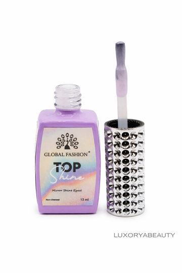 Top unghii Global Fashion Top Shine 12 ml 03 – Efect Oglindă, Fără Strat Lipicios, Luciu Intens