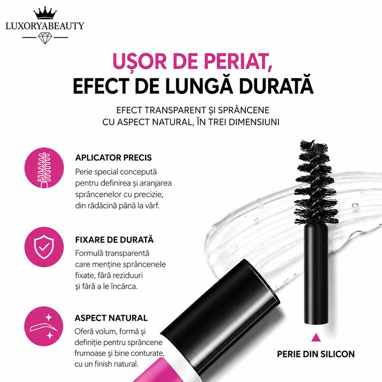 Gel Fixare Sprâncene O’Cheal The Brow Glue – Efect Laminat, Fixare Puternică, Rezistență Îndelungată și Aspect Natural