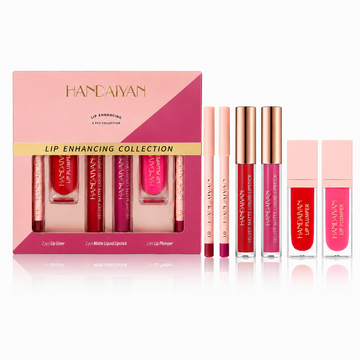 Set Machiaj Buze 03 HANDAIYAN H1114 – 6 Produse Buze Definite, Volum și Rezistență Îndelungată