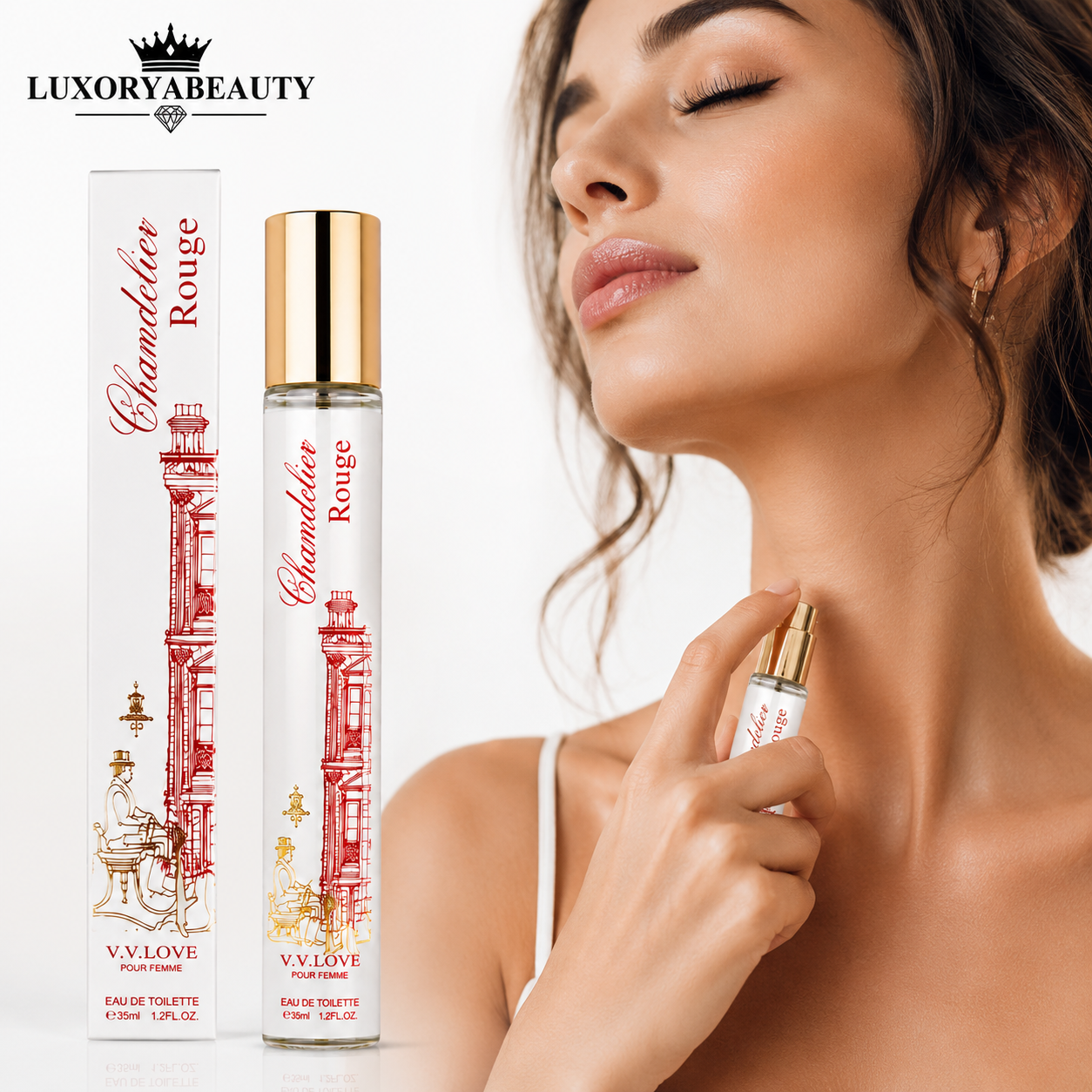 Epilator Portabil cu LED și Tehnologie Sensa-Light Fără Durere, Reîncărcabil USB pentru Față, Brațe și Picioare + Parfum Feminin Elegant 35 ml Cadou