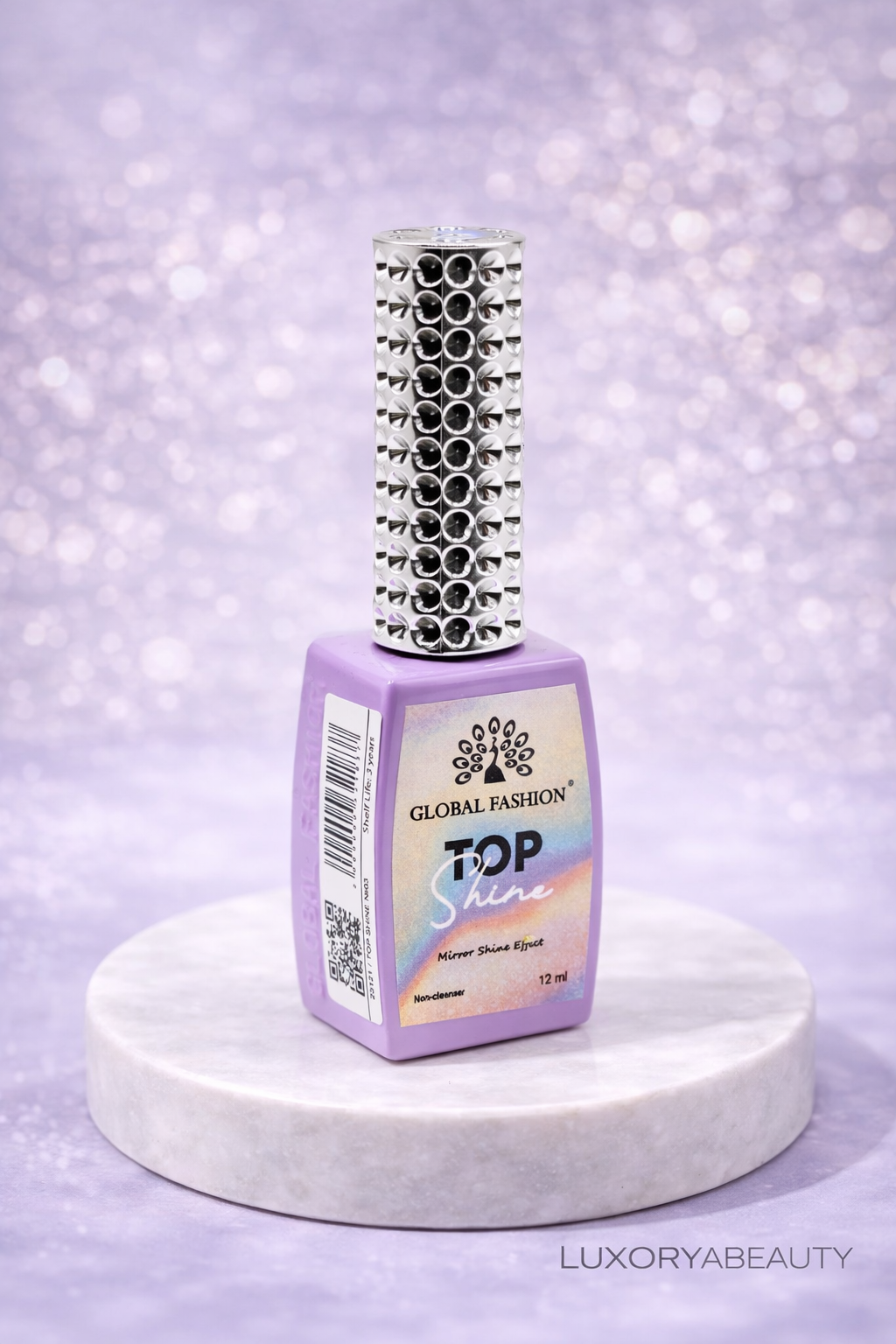Top unghii Global Fashion Top Shine 12 ml 03 – Efect Oglindă, Fără Strat Lipicios, Luciu Intens