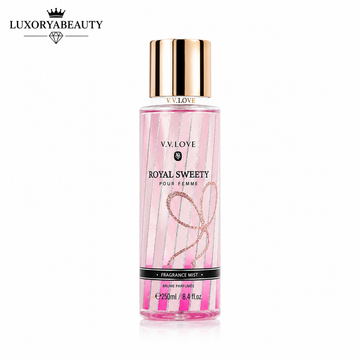 Spray de Corp pentru Femei Royal Sweety 250 ml – Aromă Dulce și Feminină, Fragrance Mist pentru Prospețime și Eleganță Zilnică  ROYAL I696