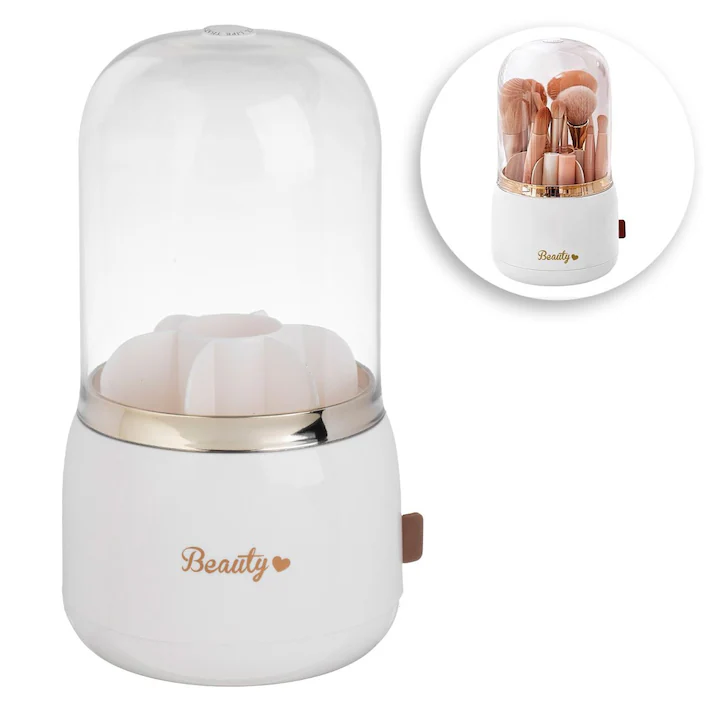 Suport Rotativ pentru Pensule de Machiaj Beauty Ø13x25cm