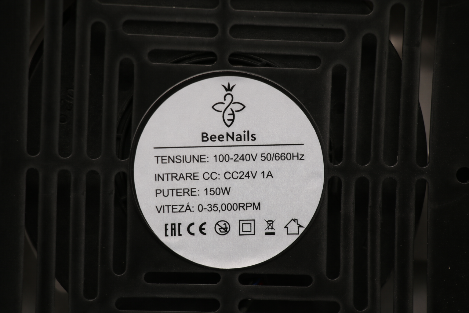 Aspirator praf unghii Bee Nails ZS-807 150W – Extractor profesional cu filtru, putere mare, silențios, alb