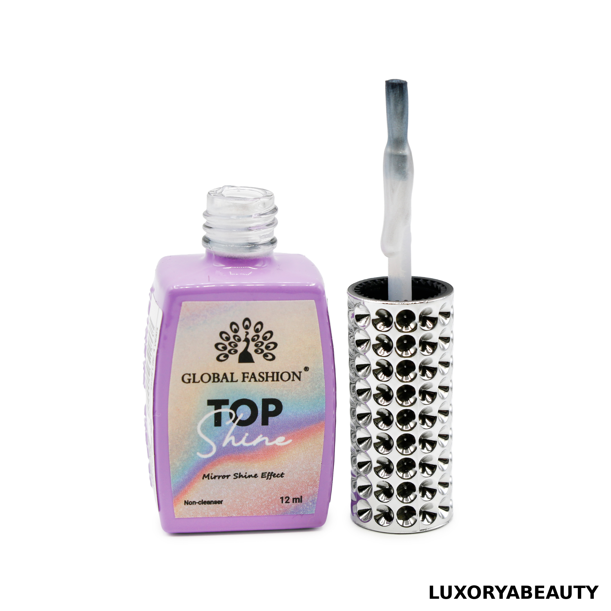 Top Coat Unghii Mirror Shine No Wipe 06 Global Fashion 12ml – Efect Oglindă, Luciu Intens, Rezistență Profesională